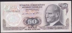6.Emisyon 1.Tertip 50 Lira I20 772801 Çil