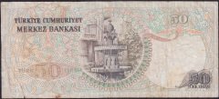 6.Emisyon 2.Tertip 50 Lira J21 579648 Temiz