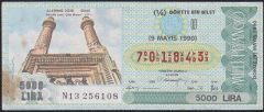 1990 9 Mayıs Çeyrek Bilet - U Serisi