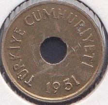 1951 YILI 1 KURUŞ ÇİLALTI