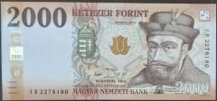 Macaristan 2000 Forint 2016 Çil Pick 204a