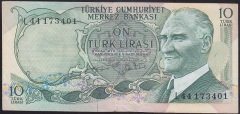 6.EMİSYON 2.TERTİP 10 LİRA L44 173401 ÇÇT +