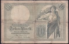 Almanya 10 Mark 1906 Temiz