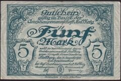 Almanya 5 Mark 1918 Çok Temiz+ ( Yıldızlı Seri )