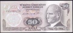 6.Emisyon 1.Tertip 50 Lira I15 737279 Çilaltı