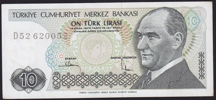 7.Emisyon 2.Tertip 10 Lira D52 620052 Çilaltı