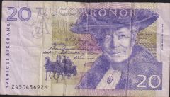 İsveç 20 Kron 1999 Temiz