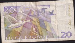 İsveç 20 Kron 1999 Temiz