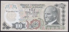 6.EMİSYON 2.TERTİP 100 LİRA H31 653787 ÇİLALTI