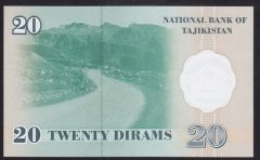Tacikistan 20 Diram 1999 ÇİL Pick 12