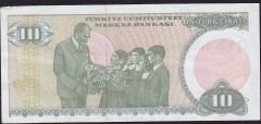 7.Emisyon 1.Tertip 10 Lira A79 209589 Çok Çok Temiz+ ( Kısa Kaş )
