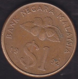 MALEZYA 1 DOLAR 1992