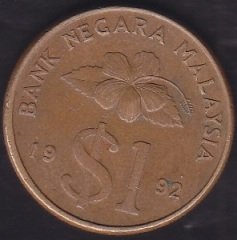 MALEZYA 1 DOLAR 1992