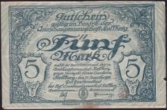 Almanya 5 Mark 1918 Temiz ( Yıldızlı Seri )