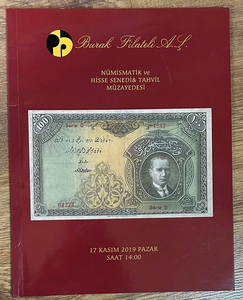 Burak Filateli Müzayede Kataloğu 17 Kasım 2019 Resimli 40 Sayfa