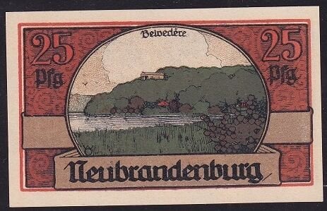 Almanya 25 Pfennig Notgeld 1921 Çil