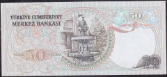 6.Emisyon 2.Tertip 50 Lira J17 526912 Çil