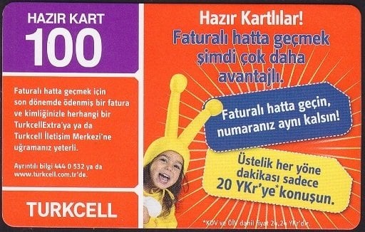 Turkcell Hazır Kart 100 Kontör 2010