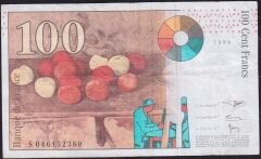 Fransa 100 Frank 1998 Çok Temiz+