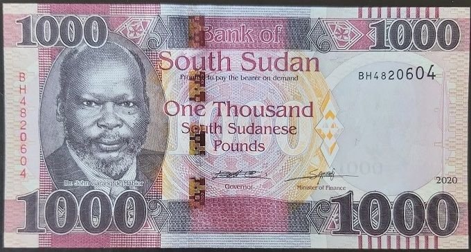 South Sudan 1000 Pound 2020 Çil Pick 17