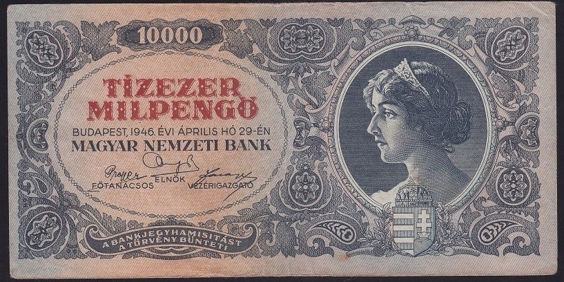 MACARİSTAN 10000 PENGO 1946 ÇÇT +