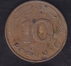 Almanya 10 Pfennig 1982 J