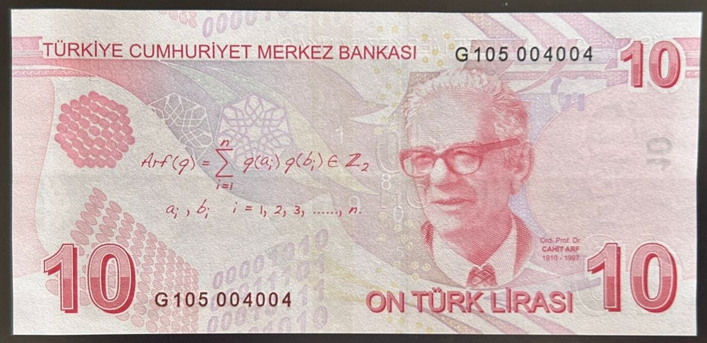 9.Emisyon 7.Tertip 10 Lira G105 004 004 Çil