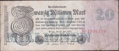 Almanya 20000000 Mark 1923 Çok Temiz