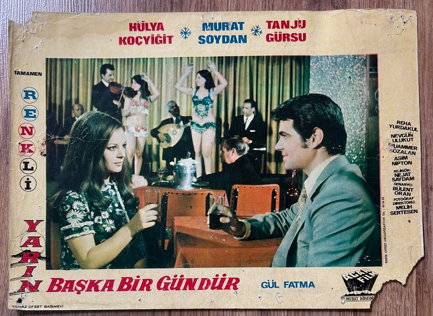Yarın Başka Bir Gündür - Hülya Koçyiğit - Murat Soydan - Tanju Gürsu - Lobi Kartı