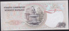 6.Emisyon 1.Tertip 50 Lira H64 698488 Çilaltı
