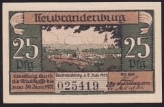 Almanya 25 Pfennig Notgeld 1921 Çil