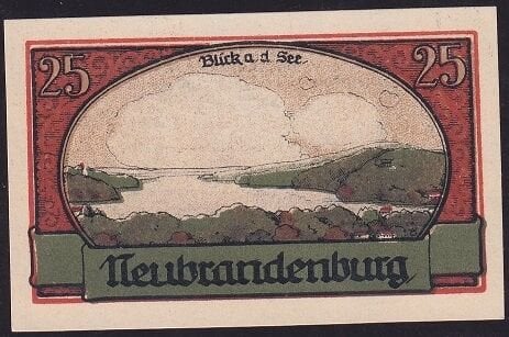 Almanya 25 Pfennig Notgeld 1921 Çil