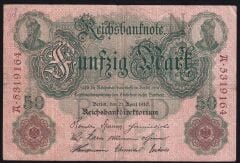 Almanya 50 Mark 1910 Çok Temiz