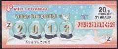 2012 31 ARALIK YARIM BİLET - Z SERİSİ