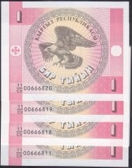 KIRGIZİSTAN 1 TYİYN 1993 SERİ TAKİPLİ ÇİL 10 ADET