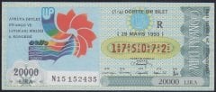 1993 29 MAYIS ÇEYREK BİLET - R SERİSİ Antalya