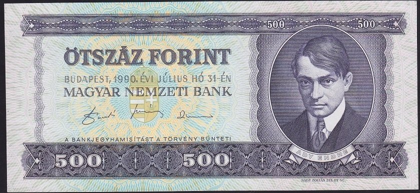 Macaristan 500 Forint 1990 ÇİLALTI ÇİL Pick 175