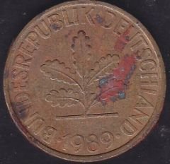 Almanya 10 Pfennig 1989 J