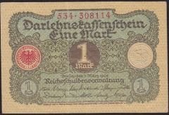 Almanya 1 Mark 1920 Çok Çok Temiz+