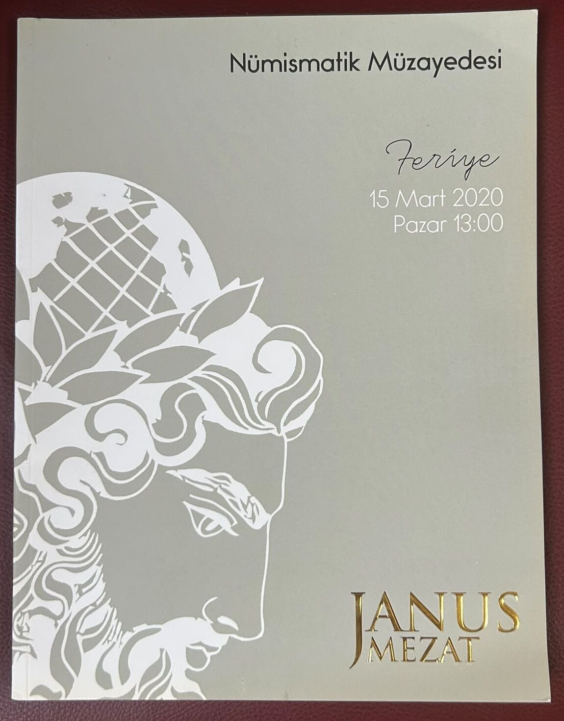 Bit ve Janus Mezat 15 Mart  2020 Para Ve Efemera Müzayedesi Kataloğu Resimli ( 162 Sayfa )
