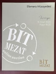 Bit ve Janus Mezat 15 Mart  2020 Para Ve Efemera Müzayedesi Kataloğu Resimli ( 162 Sayfa )