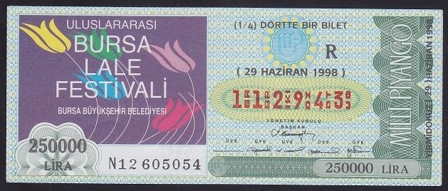 1998 29 HAZİRAN ÇEYREK BİLET