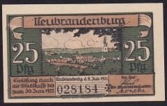 Almanya 25 Pfennig Notgeld 1921 Çil