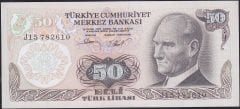 6.Emisyon 2.Tertip 50 Lira J15 782610 Ççt Çilaltı