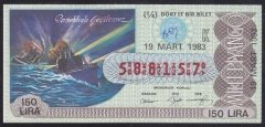 1983 19 MART ÇEYREK BİLET - K SERİSİ