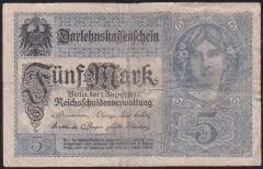 Almanya 5 Mark 1917 Çok Temiz