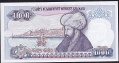 7.Emisyon 1.Tertip 1000 Lira D53 093371 Çil