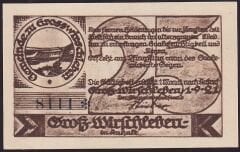 Almanya 25 Pfennig Notgeld 1921 Çil