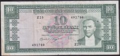 5.EMİSYON 4.TERTİP 10 LİRA Z25 492780 ÇOK TEMİZ +
