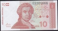 Hırvatistan 10 Dinar 1991 Çil Pick 18 ( 666 )